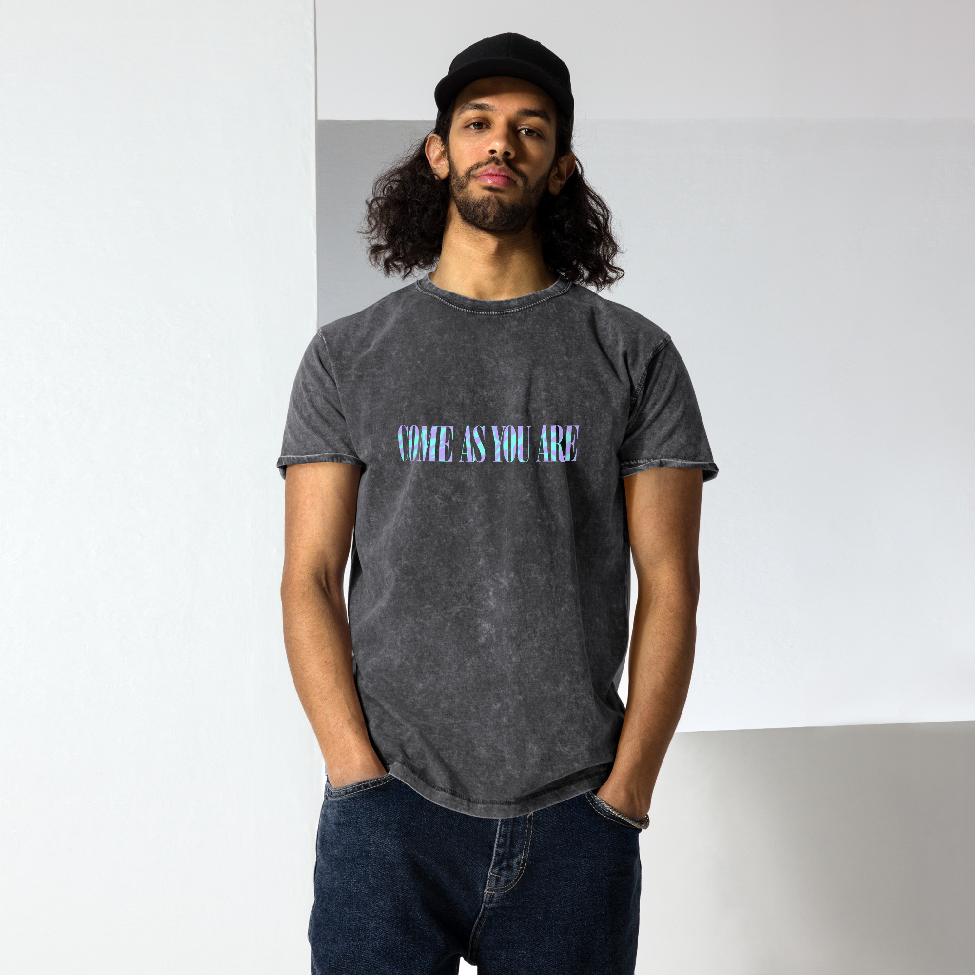 Come As You Are Denim T-Shirt - Image 2